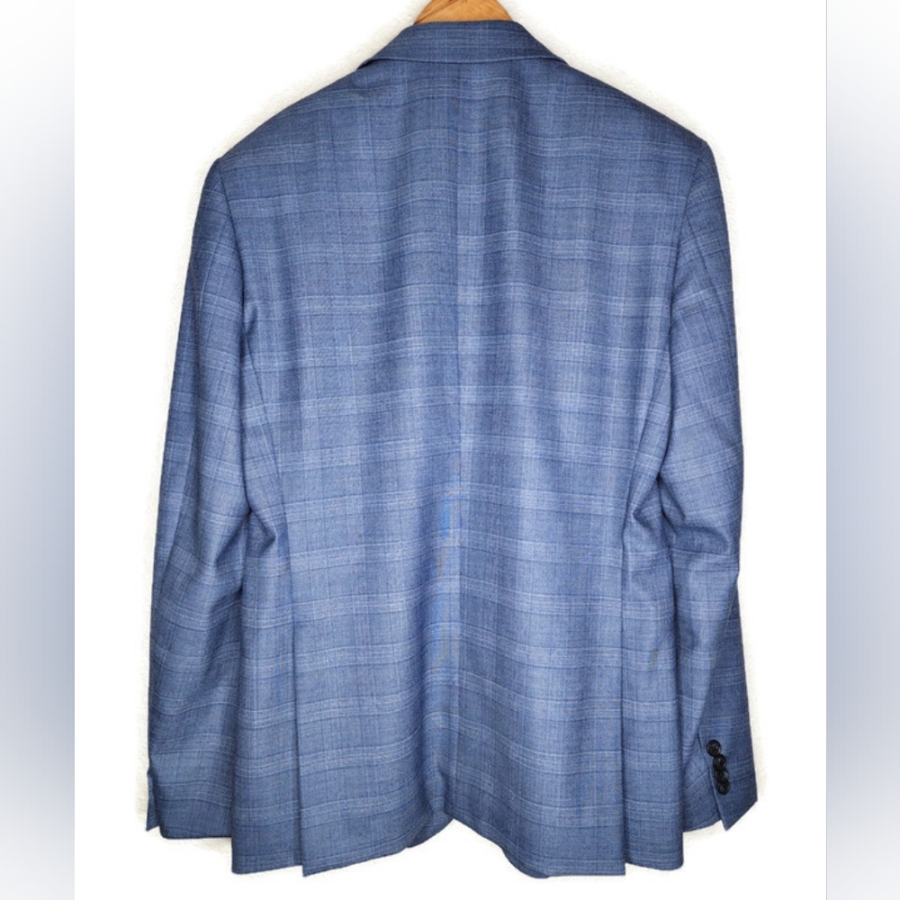 John Varvatos Bleecker Tonal Plaid Slim Fit Suit Jacket Size 38R - Picture 3 of 7